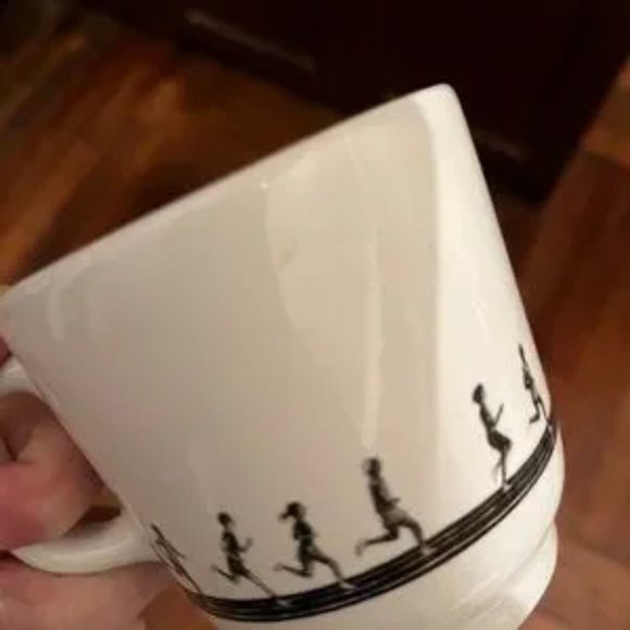 Fishs Eddy Marathon Runners Coffee Mugs (Jess‎ Maz / Set of Four) - Picture 3 of 12